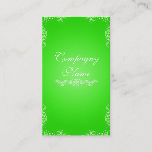 Carte De Visite Green card (Devant)