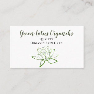 Carte De Visite Green Lotus DO-IT-YOURSELF Beauté Care