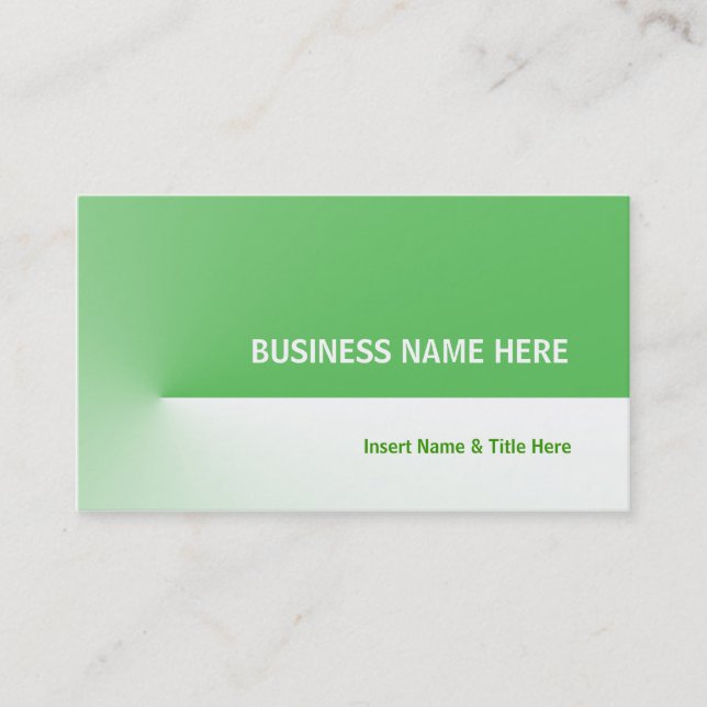 Carte De Visite Green Pro (Devant)