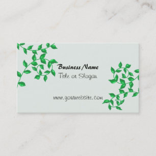Carte De Visite Green Vines Design d'entreprise