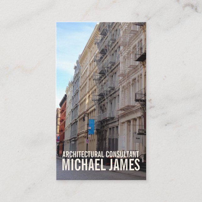 Carte De Visite Greene Street SoHo Architecture New York City NYC (Devant)