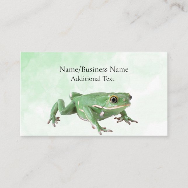 Carte De Visite Grenouille/Carte de visite amphibien (Devant)