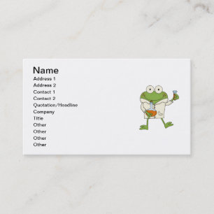 Carte De Visite Grenouille de laboratoire