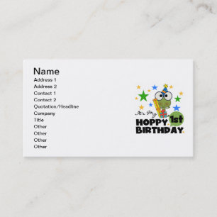 Carte De Visite Grenouille Hoppy 1er Anniversaire T-shirts et cade