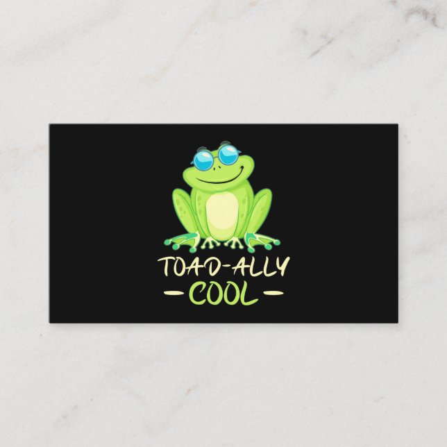 Carte De Visite Grenouille Toadal Cool (Devant)