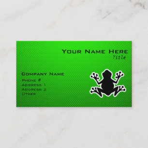Carte De Visite Grenouille verte
