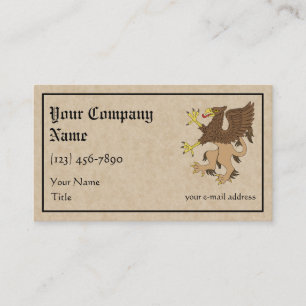Carte De Visite Griffin Rampant