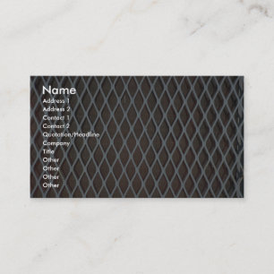 Carte De Visite Gril illustratif en métal blanc