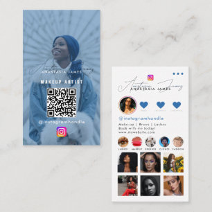 Carte De Visite Grille de flux photo Influencer Médias sociaux Cod