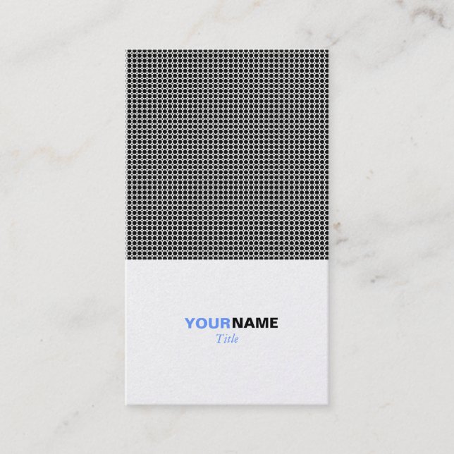 Carte De Visite Grille de platine (Devant)