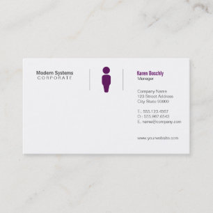 Carte De Visite Grille simple