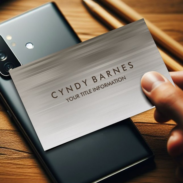 Carte de visite gris chaud (Créateur téléchargé)