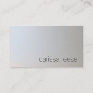 Carte De Visite Gris clair minimal chic