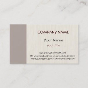 Carte De Visite Gris clair professionnel élégant moderne