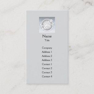 Carte De Visite Gris clair vertical - Business