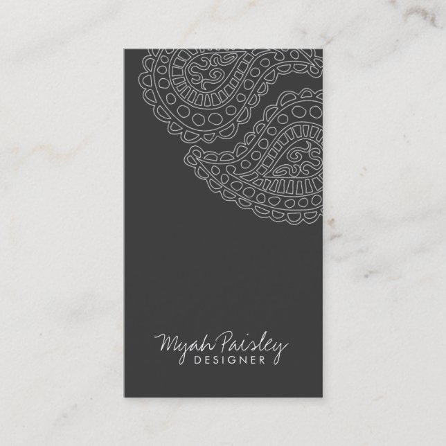 Carte De Visite gris de 311-Myah Paisley | (Devant)