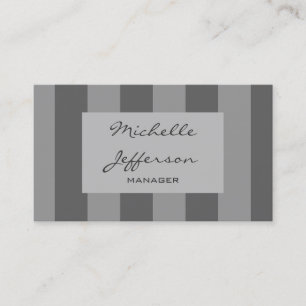 Carte de visite gris de directeur de Handwrite de