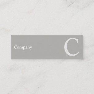 Carte de visite gris de typo propre professionnel