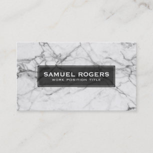 Carte De Visite Gris et blanc