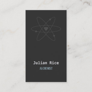 Carte De Visite gris foncé minimaliste