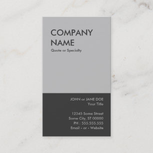 Carte De Visite gris gras