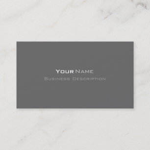 Carte de visite gris minimal