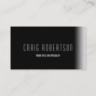 Carte de visite gris noir clair