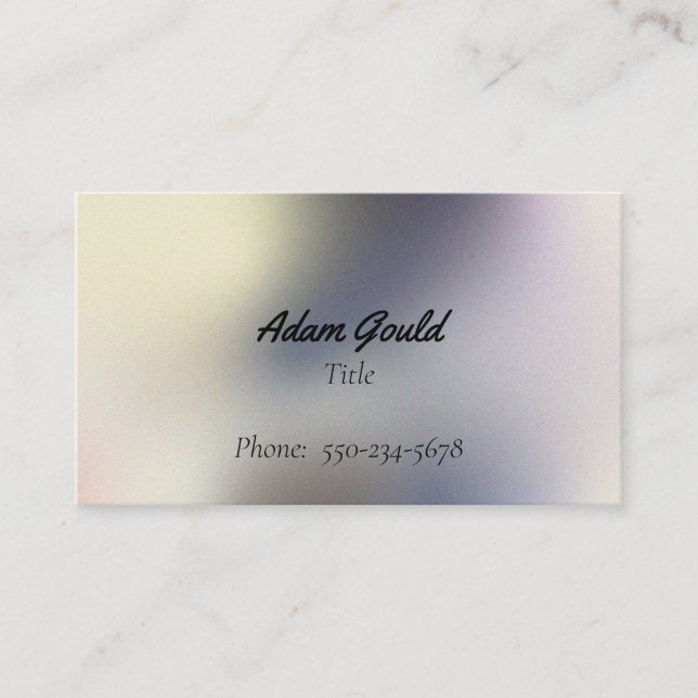 Carte de visite gris Ombre Gradié moderne (Devant)
