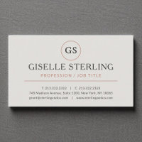 Gris Rose Gold Luxury Minimaliste Professionnel