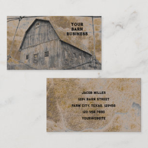 Carte De Visite Gris Rustique Sepia Grange Texture Vintage Grange