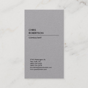 Carte De Visite Gris vertical