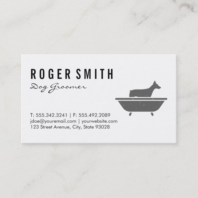 Carte De Visite Groomer (Devant)