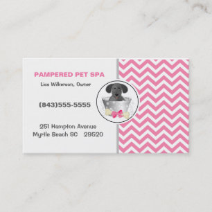Carte de visite Groomer animal