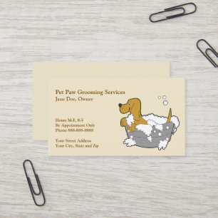 Carte de visite Groomer animal