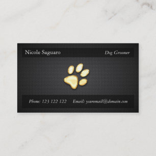 Carte De Visite Groomer d'entraîneur de chien