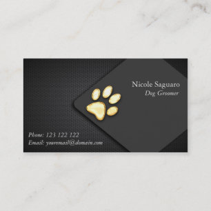 Carte De Visite Groomer d'entraîneur de chien