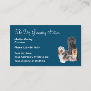 Carte De Visite Groomer professionnel de chiens