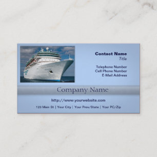 Carte De Visite Gros bateau de croisière blanc