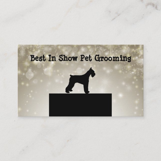 Carte De Visite Grossissement professionnel des animaux (Devant)