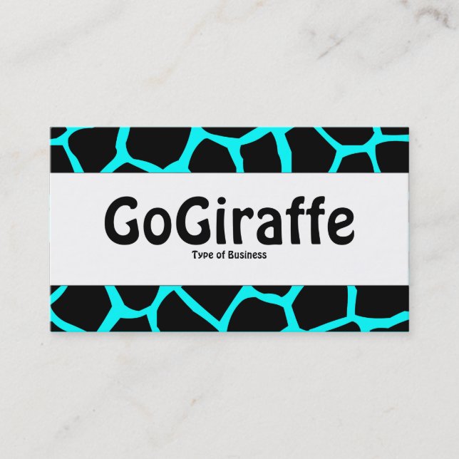 Carte De Visite Groupe Centre - GoGiraffe - Cyan (Devant)