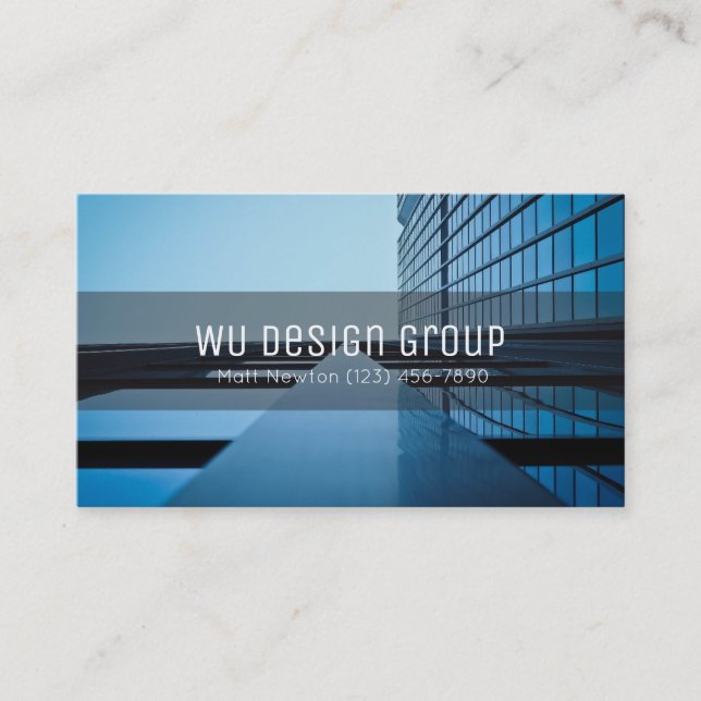 Carte De Visite Groupe de conception d'architectes professionnels (Devant)