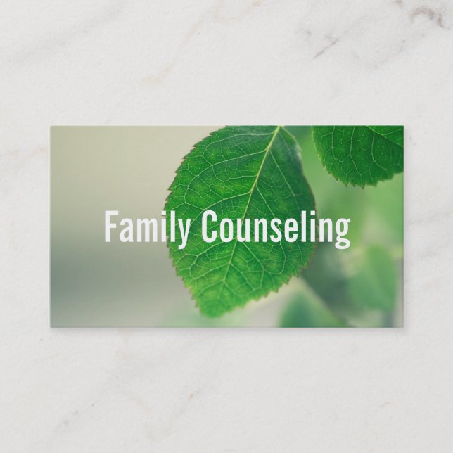Carte De Visite Groupe de counselling familial Vie Coach Thérapie (Devant)