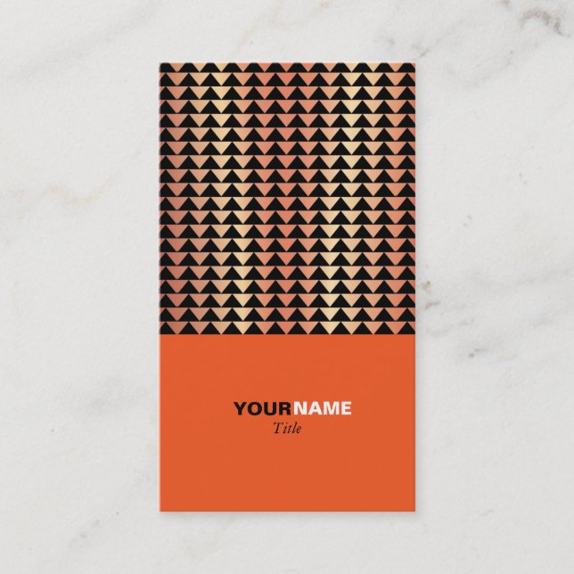 Carte De Visite Groupon moderne orange (Devant)