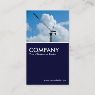Carte De Visite Grue Cumulonimbus - Dark Navy