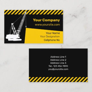 Carte De Visite Grue de construction