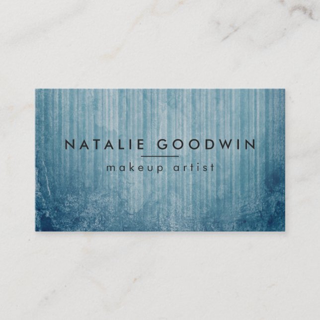 Carte De Visite Grunge Blue Contemporary Lux (Devant)