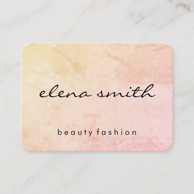 Carte De Visite Grunge chic minimaliste (Devant)