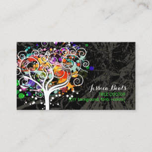 Carte De Visite ♥♥♥ grunge de trimmers d'arbre de PixDezines