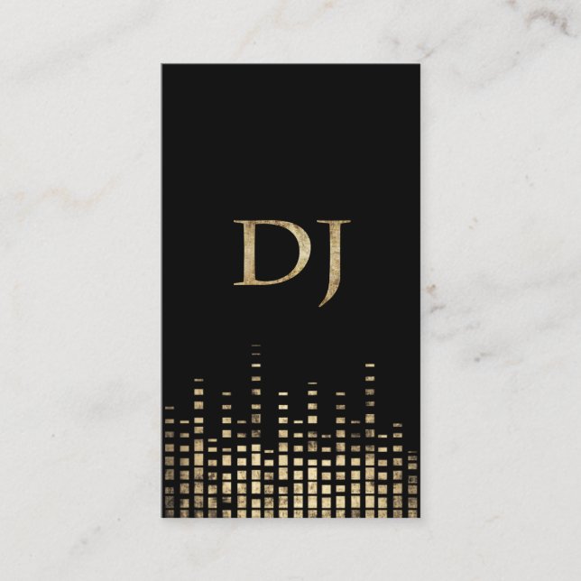 Carte de visite grunge du DJ (Devant)