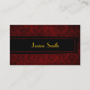 Carte de visite grunge floral élégant